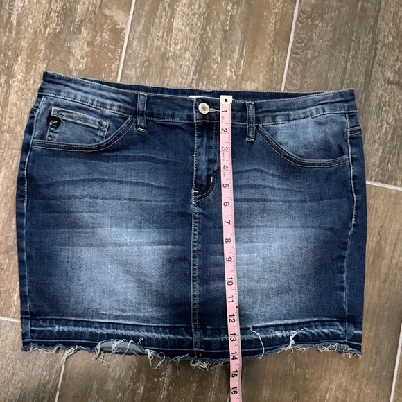 KanCan Dark Blue Denim Mini Skirt - Picture 8 of 8